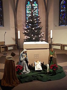 Krippe in der Kirche St. Sebastianus und Laurentius, Martinsthal